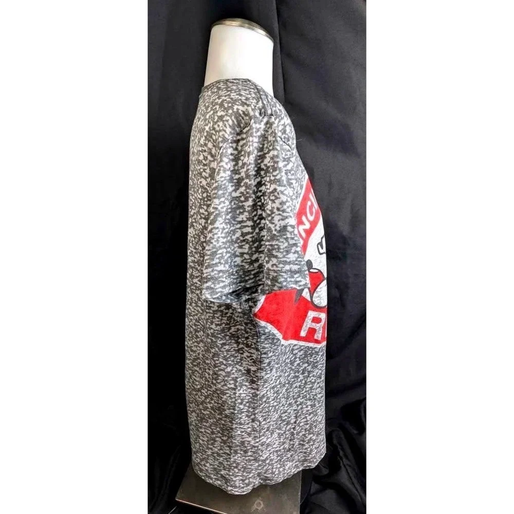 Nike Cincinnati Reds Cooperstown Collection Shirt~Gray Burnout~Mr Redlegs~Large